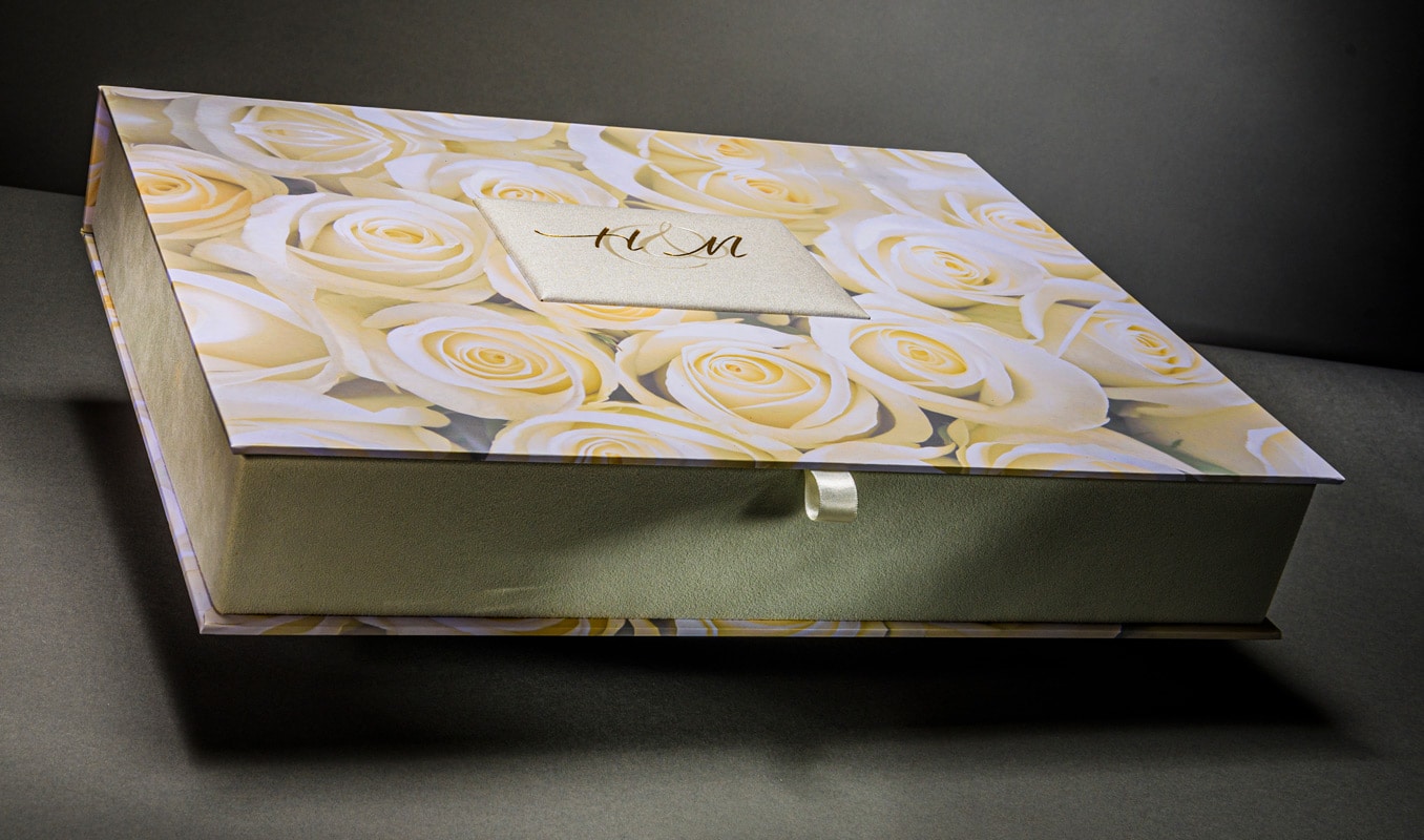 Clamshell wedding Book