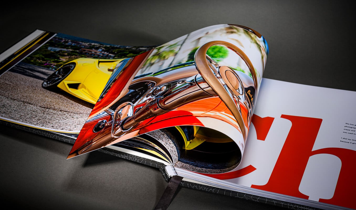 Layflat car photo book