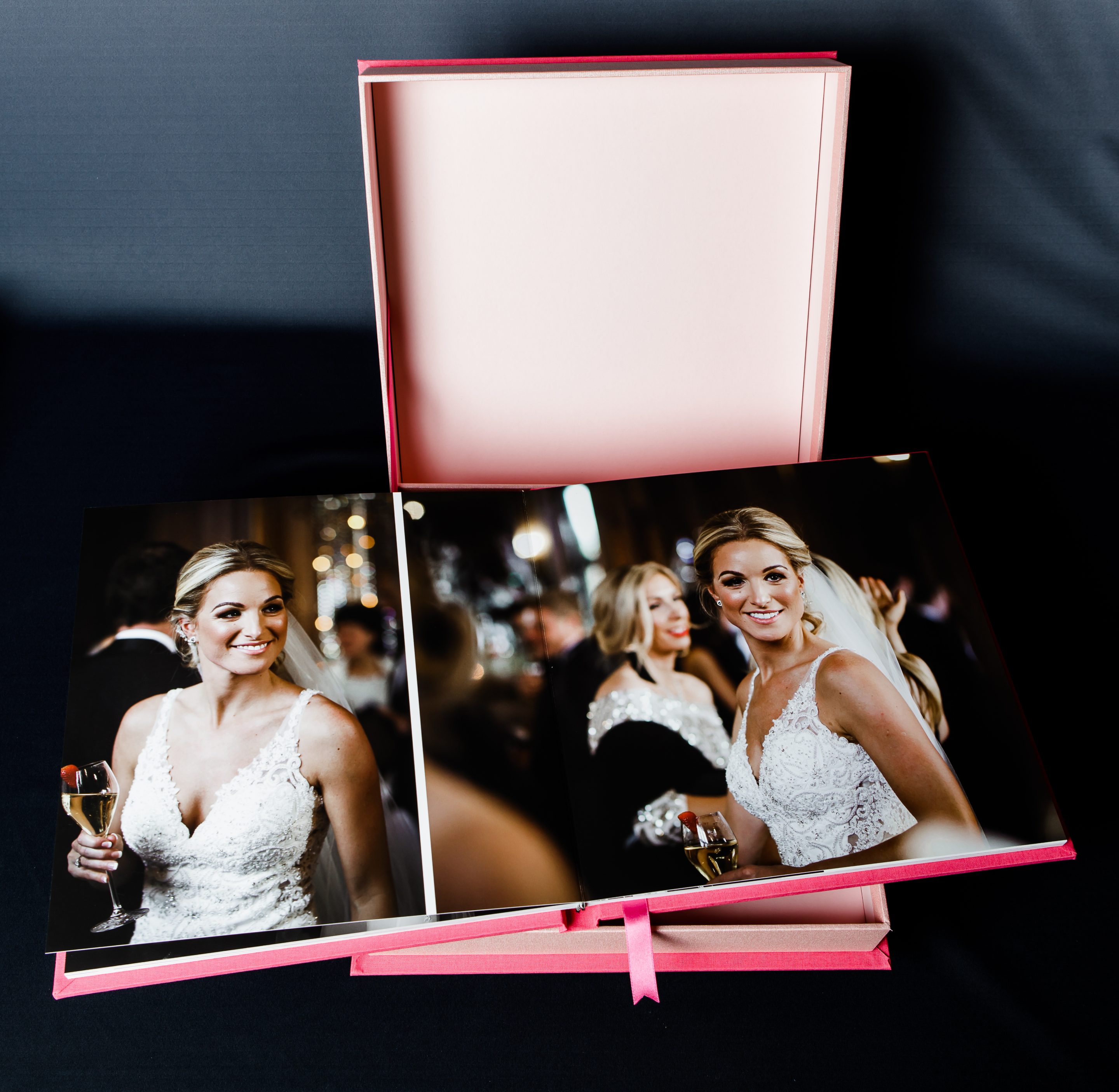 Boxed wedding photo book